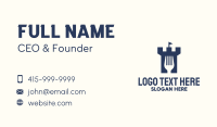 Blue Fork Castle Business Card Design