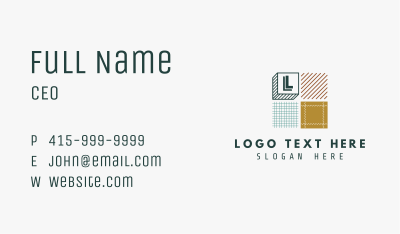 Cloth Texture Pattern Business Card