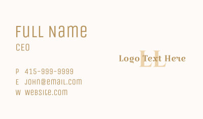 Luxury Business Letter  Business Card Image Preview