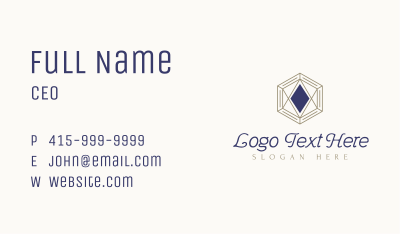 Vintage Diamond Jewelry Business Card Image Preview