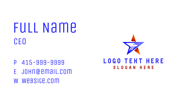 Eagle Star Aviation Business Card Design Image Preview