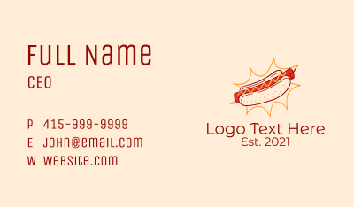 Dynamite Sausage Stall Business Card Image Preview