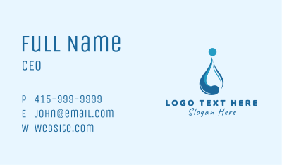 Water Liquid Droplet Business Card Image Preview