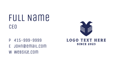 Double Eagle Shield Business Card Image Preview