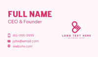 Locator Ampersand Lettering Business Card Image Preview