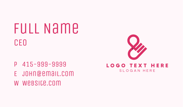 Locator Ampersand Lettering Business Card Design Image Preview