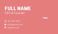 Cute Children Wordmark  Business Card Image Preview