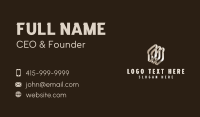 3D Metallic Brad Loaf Business Card Design