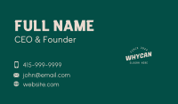 Modern Playful Wordmark Business Card Image Preview