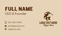 Horse Mane Head  Business Card Image Preview