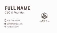 Hexagon Wild Bull Business Card Image Preview