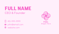 Pink Flower Pattern Business Card Image Preview