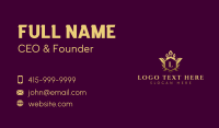 Royal Crown Crest Lettermark Business Card Preview