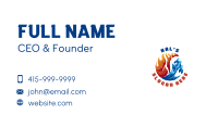 Fire Water Thermal Refrigeration Business Card Image Preview