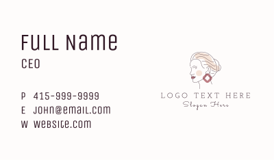 Elegant Beauty Jeweler Business Card Image Preview