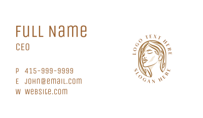 Woman Nature Salon Business Card Image Preview