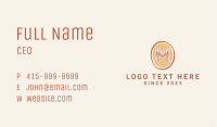 Music Piano Letter M  Business Card Image Preview