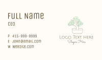 Green Bonsai Tree Business Card Image Preview