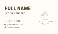 Green Bonsai Tree Business Card Image Preview