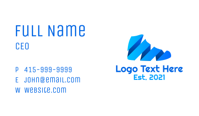 Modern Gradient Shoe Business Card Image Preview
