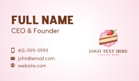 Strawberry Cheesecake Patisserie Business Card Preview