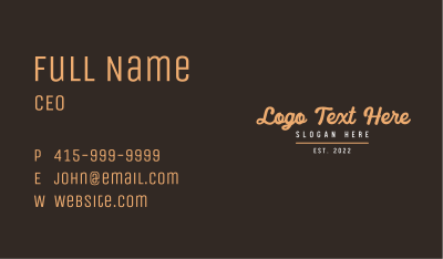 Yellow Vintage Firm  Business Card Image Preview