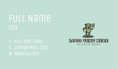 Cash Money Retro Business Card Image Preview