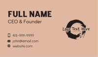Brush Ink Wordmark Business Card Image Preview