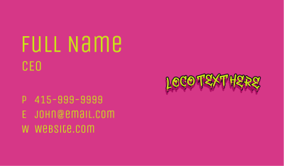 Mural Skate Wordmark Business Card Image Preview