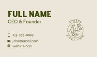 Organic Plant Garden  Business Card Image Preview