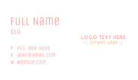 Kiddie Party Wordmark Business Card Image Preview