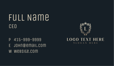 Upscale Royal Shield Business Card Image Preview