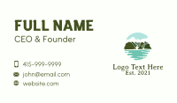 Island Tropical Vacation Business Card Design