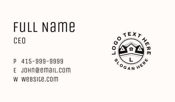 Roof Window House Business Card Design Image Preview