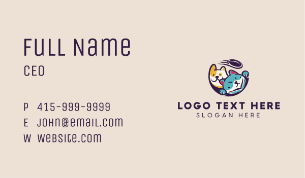 Puppy Kitten Animal Shelter Business Card Design Image Preview