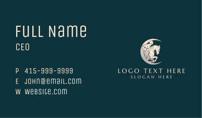 Equestrian Horse Tournament Business Card Image Preview