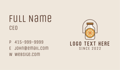 Lemon Fermentation Jar Business Card Image Preview