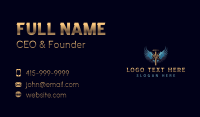 Halo Cross Wings Business Card Design