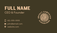 Round Wood Texture Business Card Image Preview