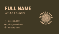 Round Wood Texture Business Card Image Preview