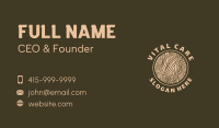 Round Wood Texture Business Card Image Preview
