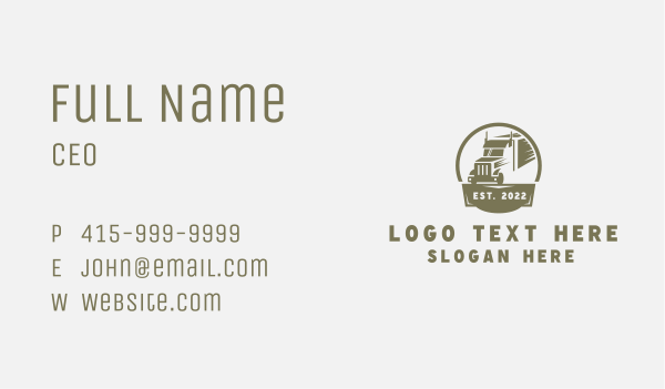 Express Trucking Delivery  Business Card Design Image Preview