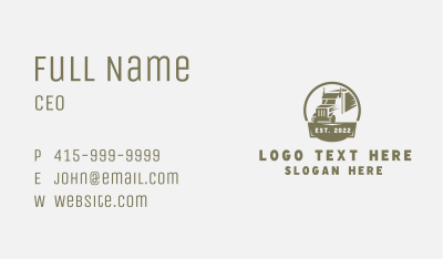 Express Trucking Delivery  Business Card Image Preview