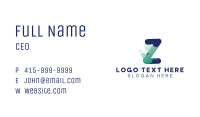 Creative Agency Letter Z Business Card Image Preview