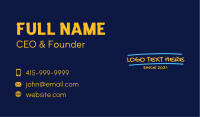 Handwritten Graffiti Wordmark Business Card Design