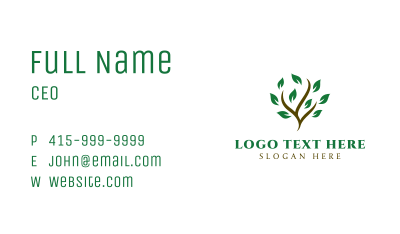 Natural Tree Farm Business Card Image Preview