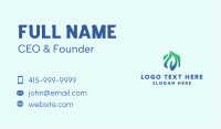 Hexagon Leaf Eco Agriculture  Business Card Image Preview