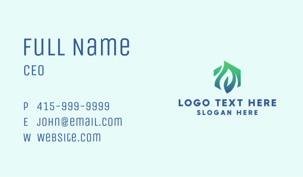 Hexagon Leaf Eco Agriculture  Business Card Design Image Preview