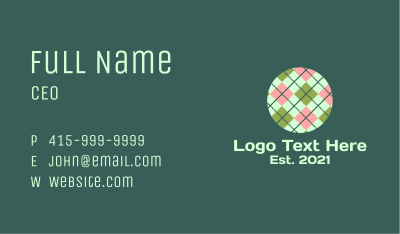 Fabric Pattern  Business Card