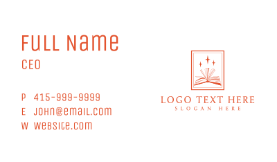 Classic Publication Book Business Card Image Preview